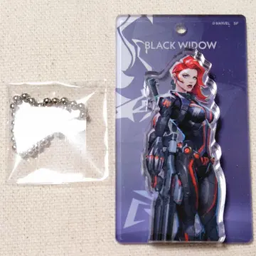 마블 라이벌즈 입체 키체인 블랙 위도우