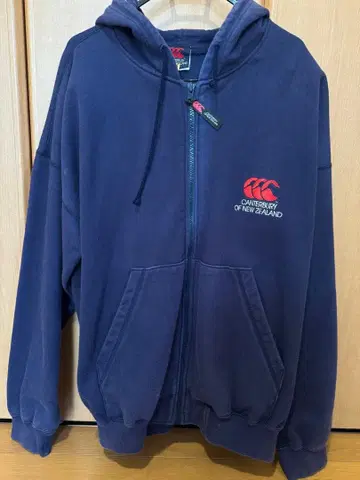 CANterbury 네이비 풀 지퍼 후디