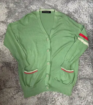 mercibeaucoup. 그린 버튼 가디건