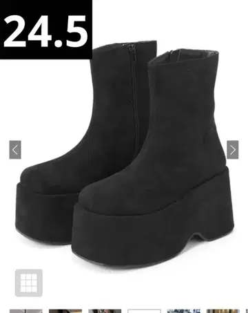 GRL 스웨이드 통굽 부츠 [zr1140] 24.5cm