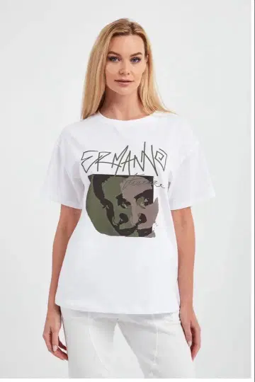 Ermanno Firenze 화이트 T셔츠