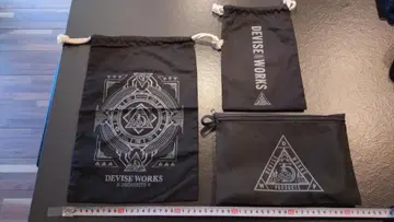 [ 새상품급 ] 디바이스 웍스 수납 봉투 복조리 파우치 3세트