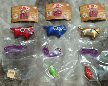 가챠 빨간 고양이 3종 세트 술통 1되들이 병 도미