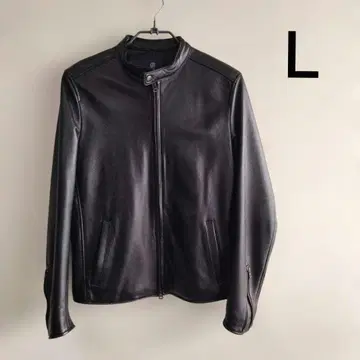 [ 나노 유니버스 ] 싱글 라이더 가죽 자켓 L 사이즈 블랙