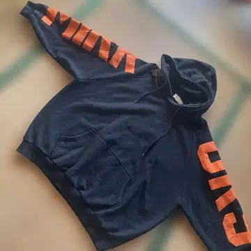 미러나인 mirror9 후드티 히로오점 한정판 블랙 오렌지