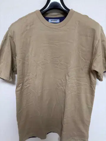 Buzzer Beater 베이지x 퍼플 반팔 리버서블 T셔츠 L