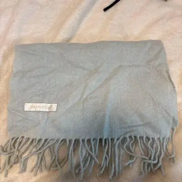 캐시미어 프린지 머플러 스카이블루