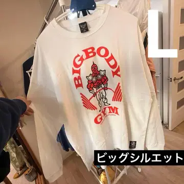 근육맨 KIN29 빅 바디 헬스장 롱 T셔츠 빅 실루엣 L