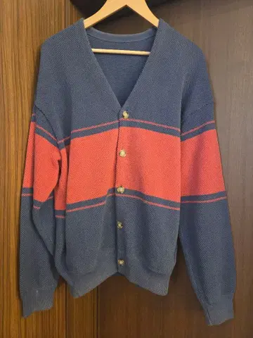 크렙스큐어 crepuscule 가디건 네이비 x 빨간색 사이즈1