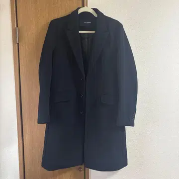 NANO universe 멜톤 체스터 코트 네이비 S 사이즈