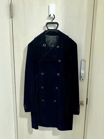 레어템 Pretty Green 벨로아 느낌 코트 보라색