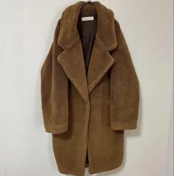 31 Sons de mode 보아 코트 브라운 프리 사이즈 테디 코트