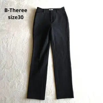새상품급 비쓰리 속기모 스트레치 스트레이트 팬츠 블랙 30