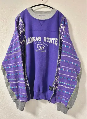 SWITCHING 니트x맨투맨 풀오버