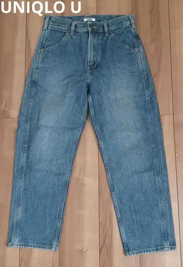 UNIQLO 유니클로 남성용 와이드 핏 테이퍼드 청바지 w29