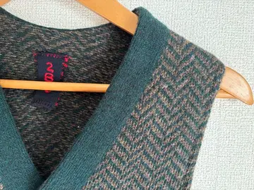 [ 2B3 ] 투비쓰리 헤링본 베스트 울 혼방 이탈리아제