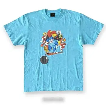 스파이더웹스 락맨 T셔츠 블루 M 사이즈