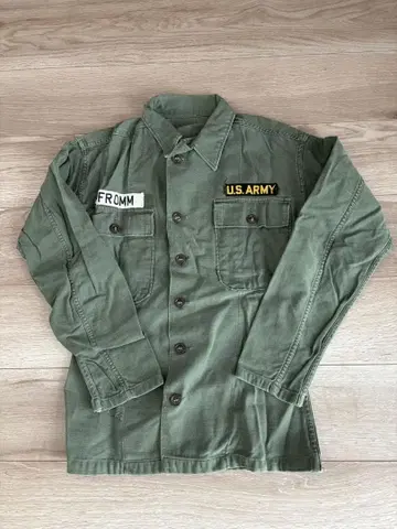 [하자품] 미군 코튼 새틴 유틸리티 셔츠