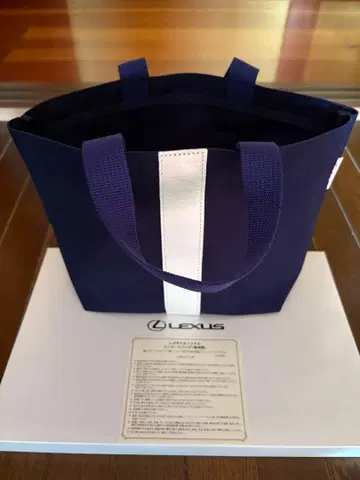 새상품 렉서스 미니 토트백 (캔버스 소재) 네이비