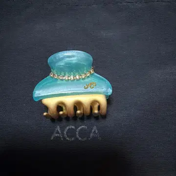 ACCA 파란색 헤어 클립 스톤 포함 한정 컬러