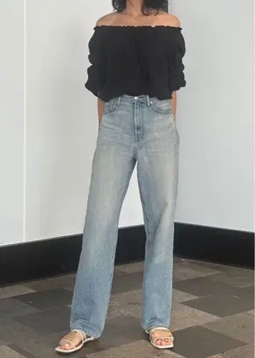 YANUK Trick Denim 보이즈 스트레이트 'LEA'/TVS 26