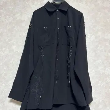 ozzconte 블랙 긴팔 셔츠