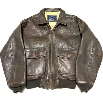 초레어 빈티지 A-2 가죽 플라이트 자켓 L 사이즈 브라운