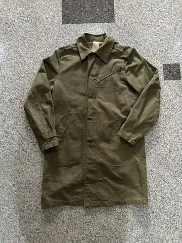 [레어] johnbull 롱 코트 밀리터리 카키 vintage
