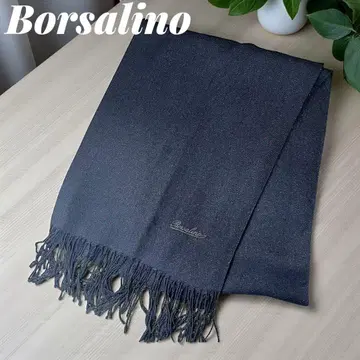 Borsalino 볼사리노 라메 믹스 블랙 스톨