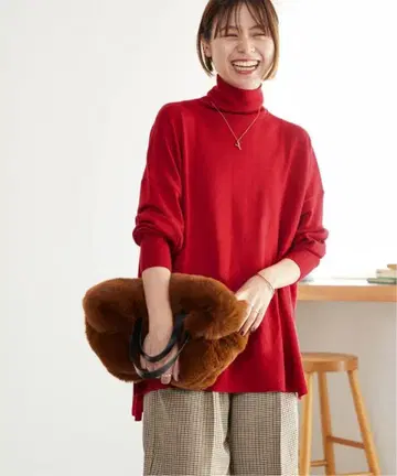 저널 스탠다드 리룸 BiellaYarn 와이드 터틀넥