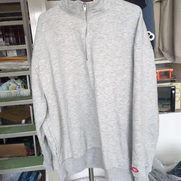 트레이닝복 맨투맨 속기모 하이넥 하프 지퍼 TOneontoNE