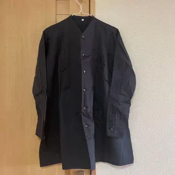 TOKIHO 턱 셔츠 블랙 네이비