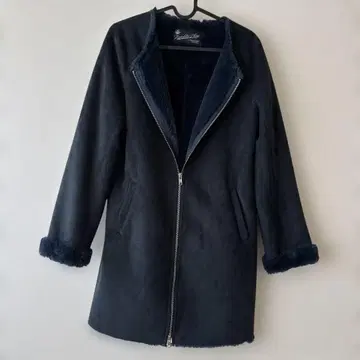 Sonny Label 노카라 페이크 무스탕 코트