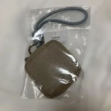 액세서리 케이스 UMBER 베이지 가죽 파우치