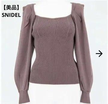 Snidel 코르셋 니트 풀오버