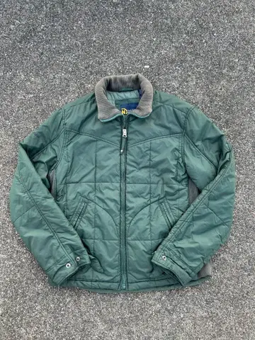 그린 퀼팅 자켓