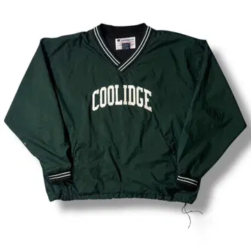 90s 구제 의류 Champion V넥 나일론 풀오버 COOLIDGE