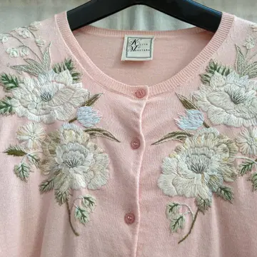 하자품 KEITA MARUYAMA 꽃무늬 자수 가디건