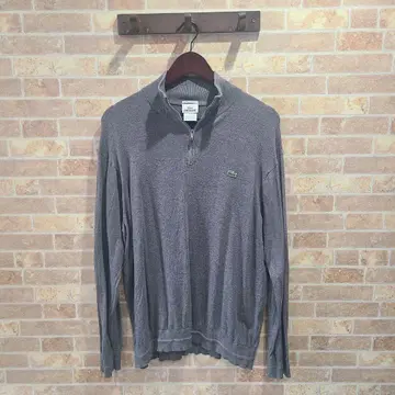 LACOSTE 그레이 집업 트레이닝복 L