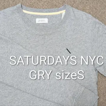 SATURDAYS NYC 맨투맨 그레이 S