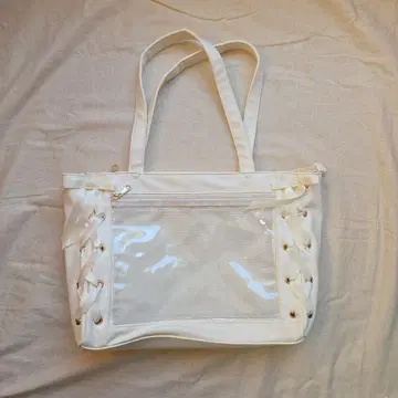 이타백 WEGO 화이트 토트백