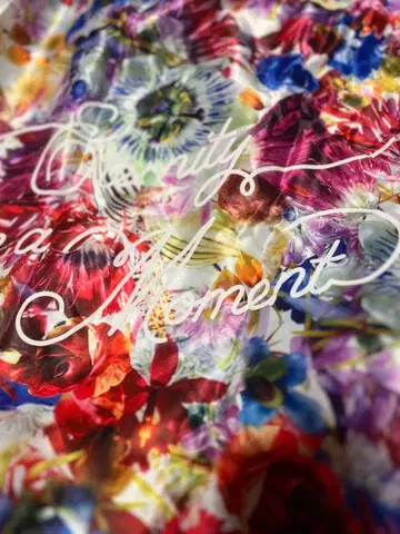 한정판 레어 니나가와 미카 에코백 꽃무늬 컴팩트