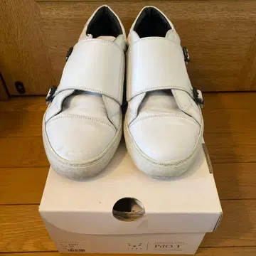 판토폴라 돌로 FC01 더블 몽크 스트랩 가죽 스니커즈