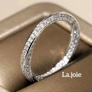 인공 다이아몬드 SONA twist Argent 반지 [ 9호 ]