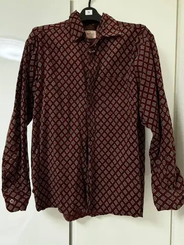 n(n) BY NUMBER (N)INE 버건디 셔츠 (S 사이즈)