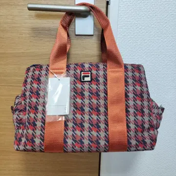 FILA 체크 무늬 토트백
