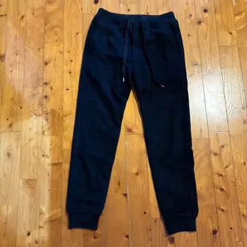 BEAMS 블랙 조거 팬츠 S 일본제 울 원단