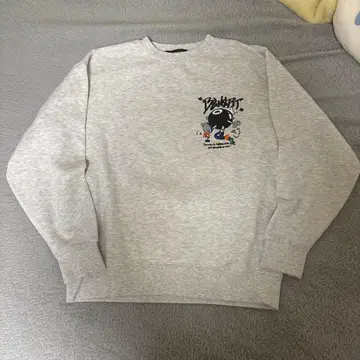 그레이 크루넥 맨투맨