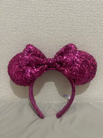 미니 마우스풍 스팽글 머리띠