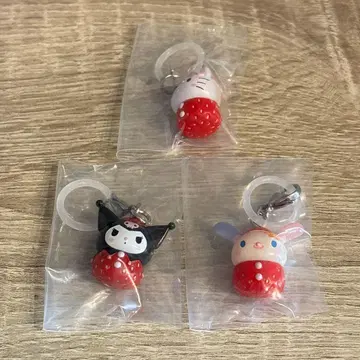 묶음 판매 산리오 딸기 메지루시 액세서리 키티 쿠로미 우사하나